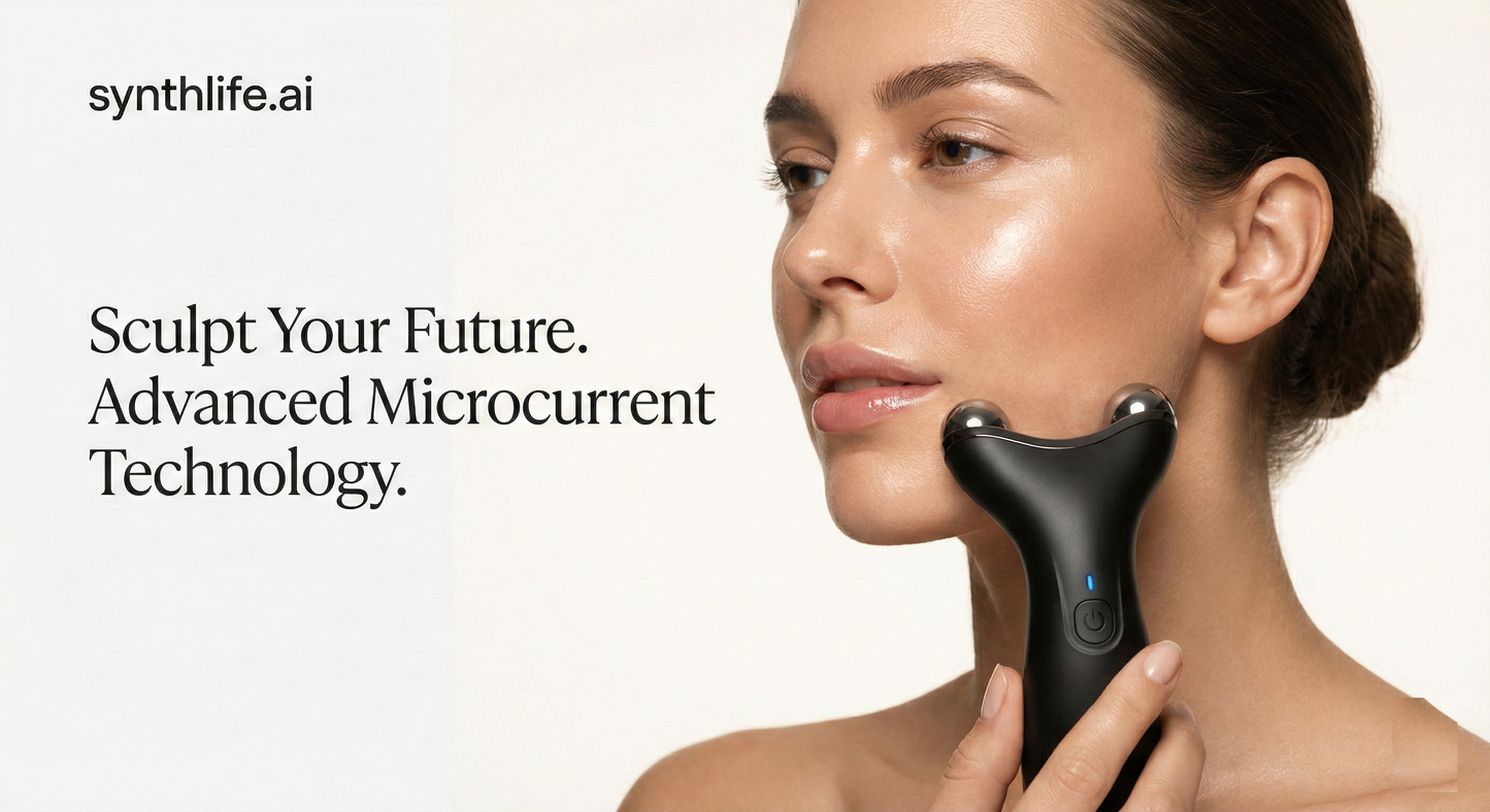 EMS Microcurrent Face Massager – Cordless Sculpting & Glow Tool | SynthLife